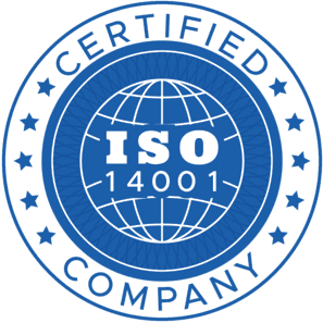 ISO certified company badge